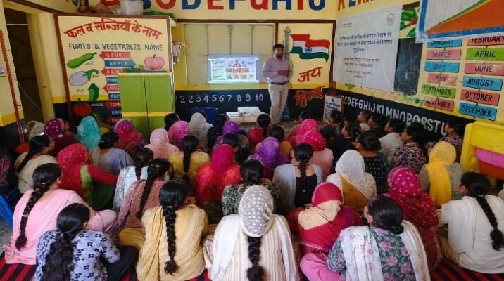 Community meeting on girls' education